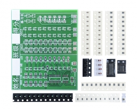 SMD Component Soldering Practice Board with 555 and CD4017 ICs DIY LED Water Lamp Kit